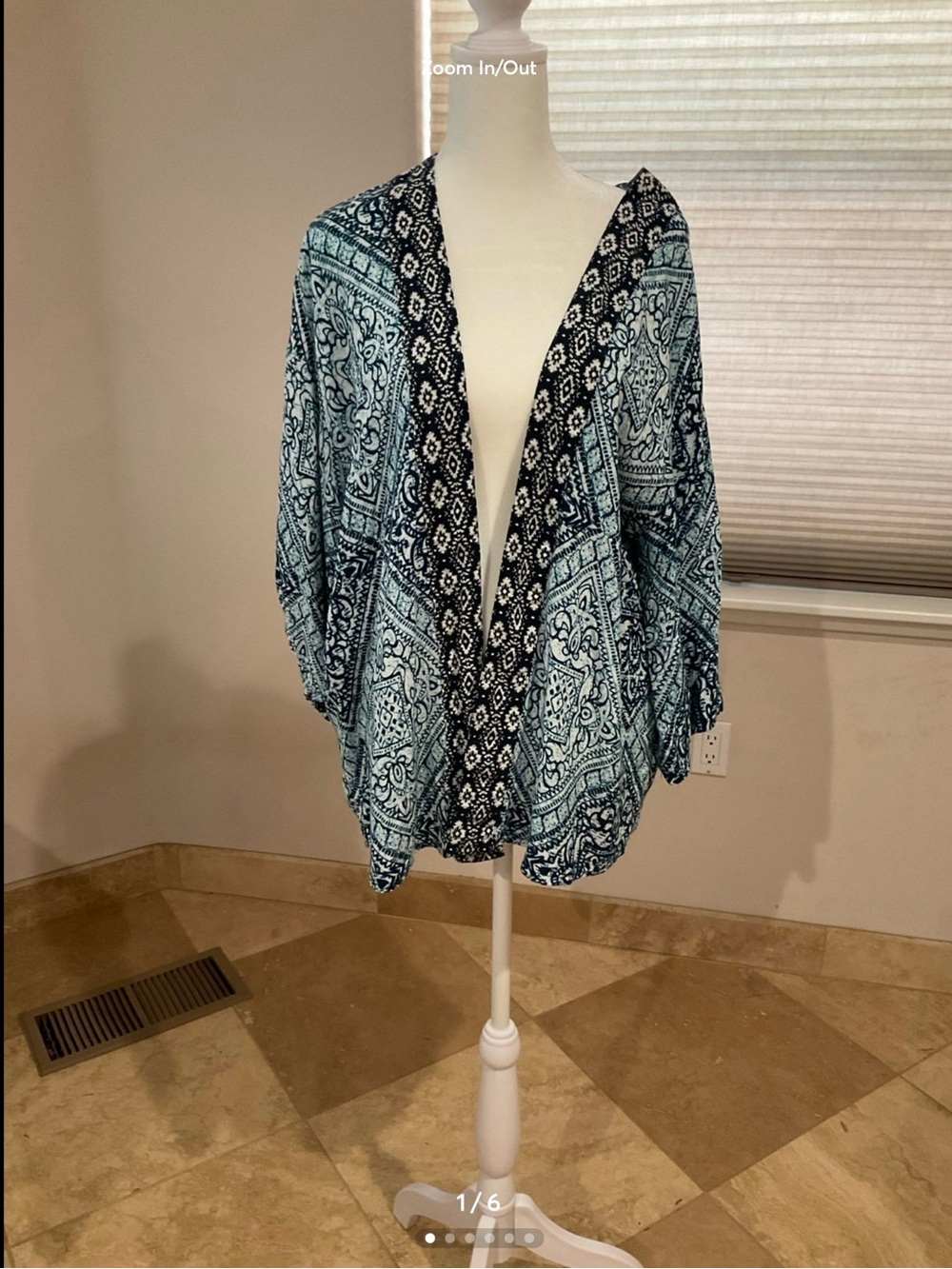 Boom Boom Jean  Kimono Top Size L/XL